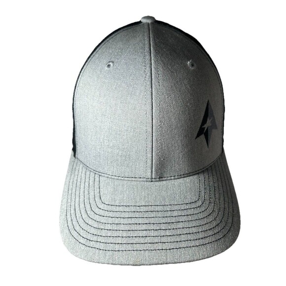 True North Steel Strapback Mesh Back Grey & Black Snap Back Trucker Cap - Picture 1 of 8